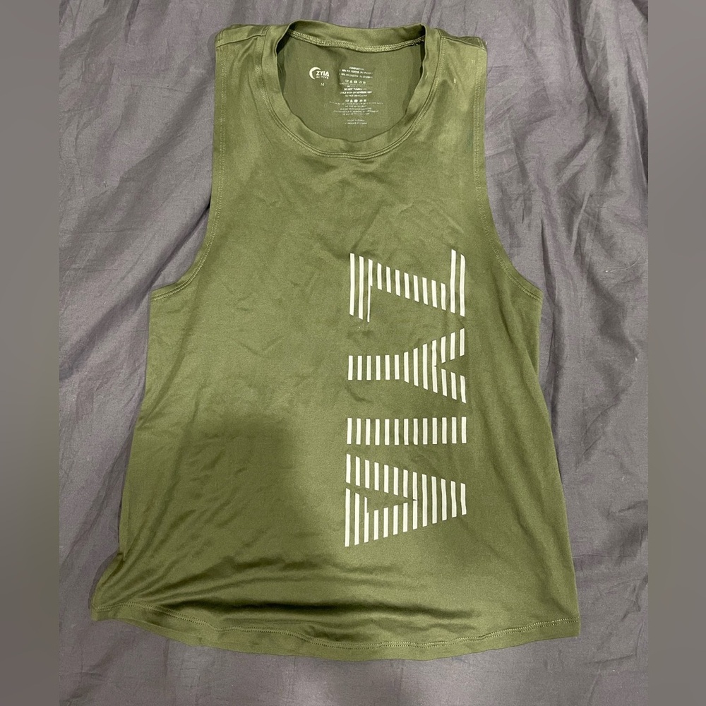 ZYIA Active Olive Green Tank
